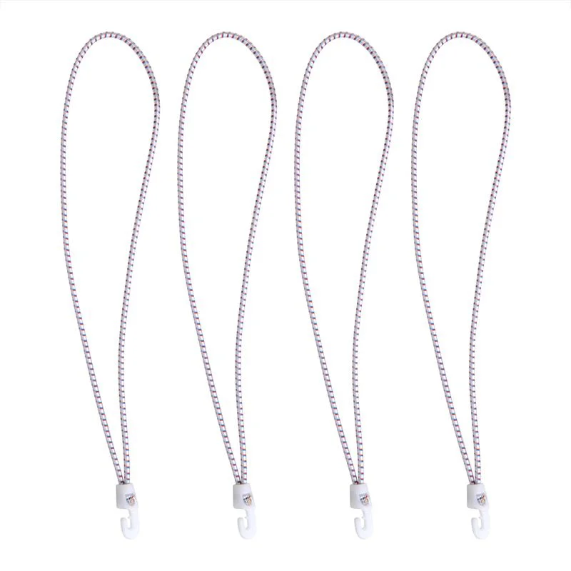 ProPlus Zeilbinder met nylonhaken, 4 stuks in zak, 35cm, wit