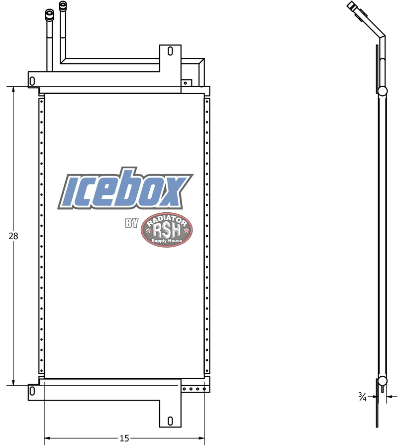 Prevost Bus AC Condenser # 740970