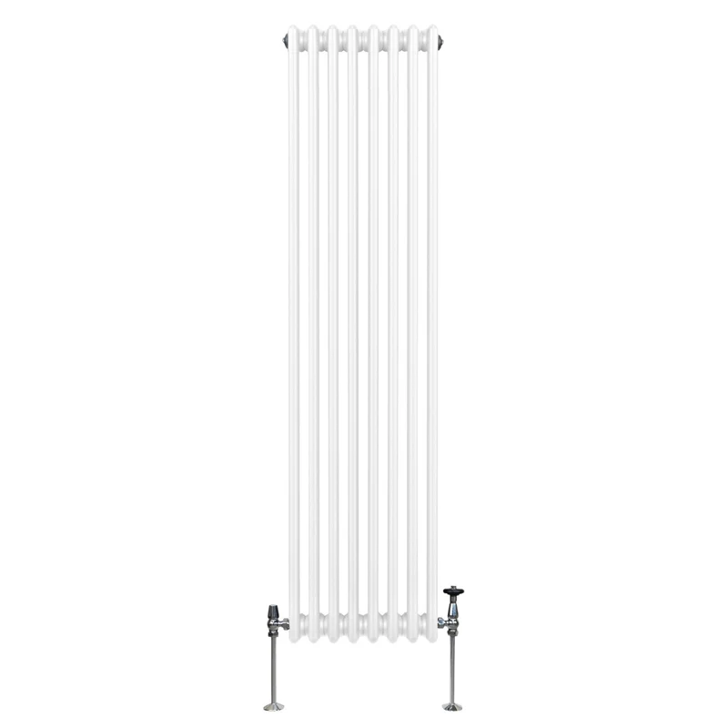 Traditionele 3 Kolom Verticaal Radiator - 1800 x 382mm - Wit