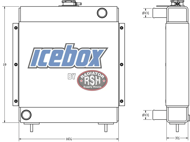 Case 1830 Radiator # 845269