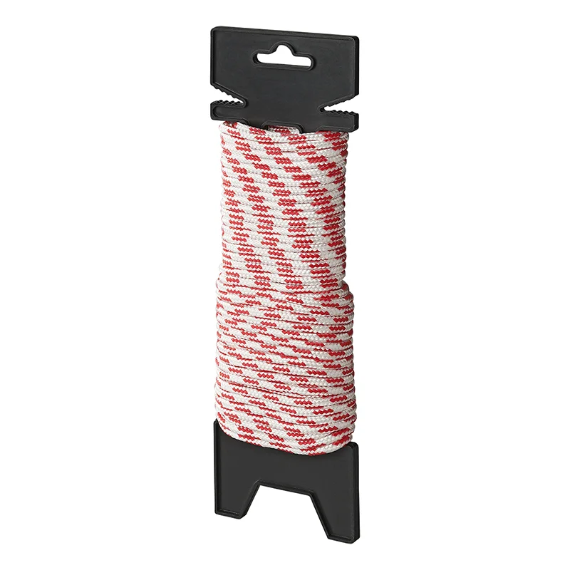 ProPlus Gevlochten Touw - Ø 4 mm - 20 meter - Rood/ Wit