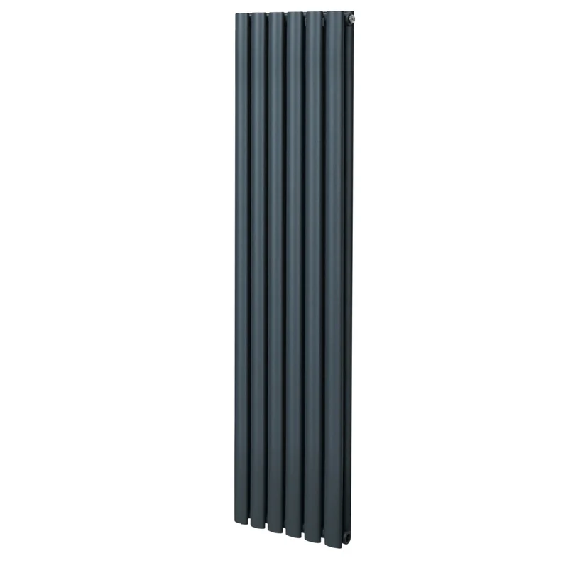Ovale Kolomradiator - 1600mm x 360mm - Grijs