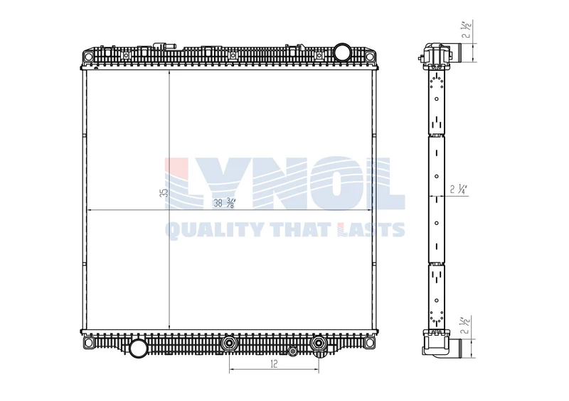 2018 Freightliner Cascadia DD16 15.6L Radiator
