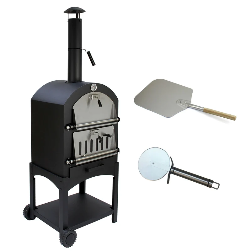 KuKoo Pizza oven - buiten + Pizzaschep