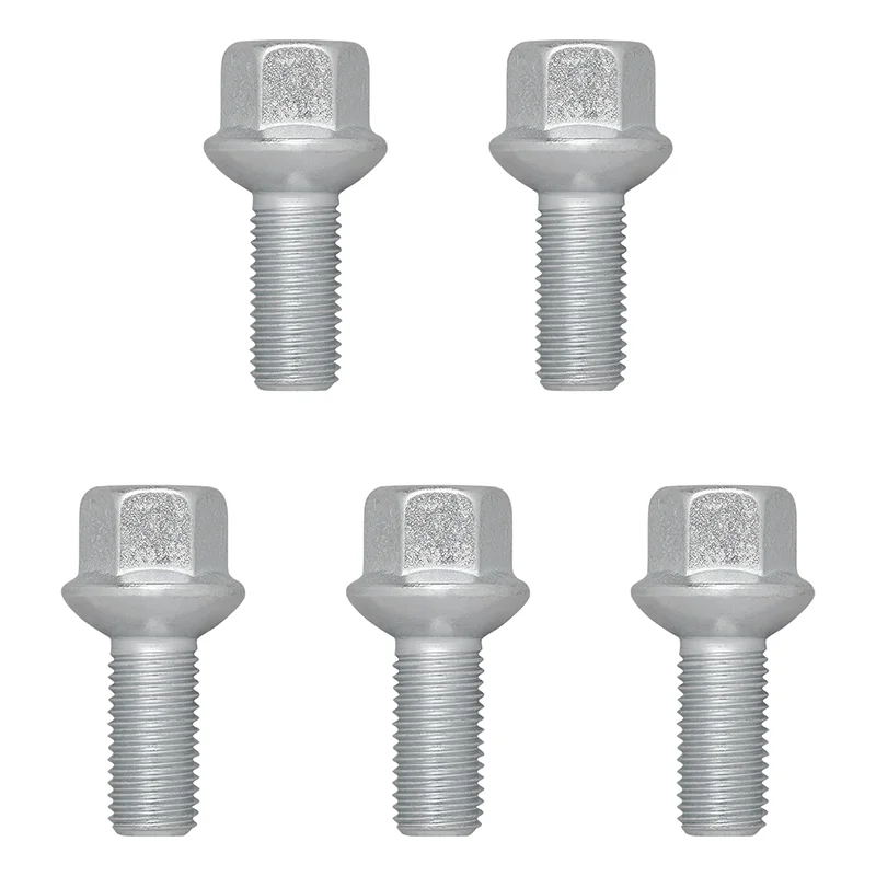 ProPlus Wielbout M12x1,5 conisch bol - set van 5 stuks