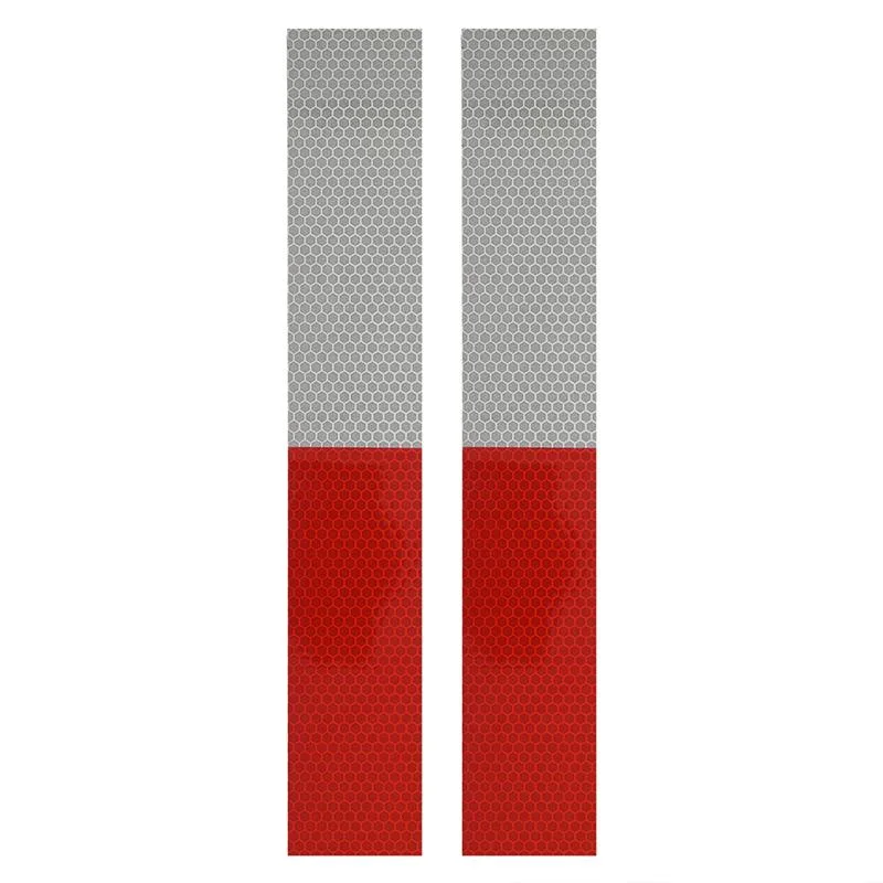 ProPlus Reflecterend tape 5x30cm rood/wit - set van 2 stuks