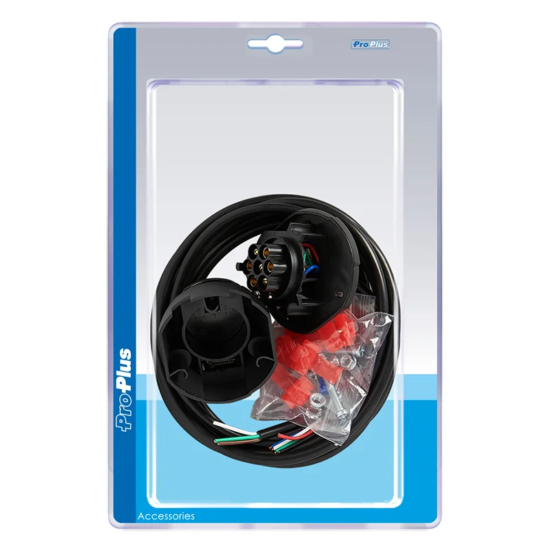 ProPlus Trekhaakkabelset 7+1-polig PVC + 1,50M kabel 8 aderig in blister