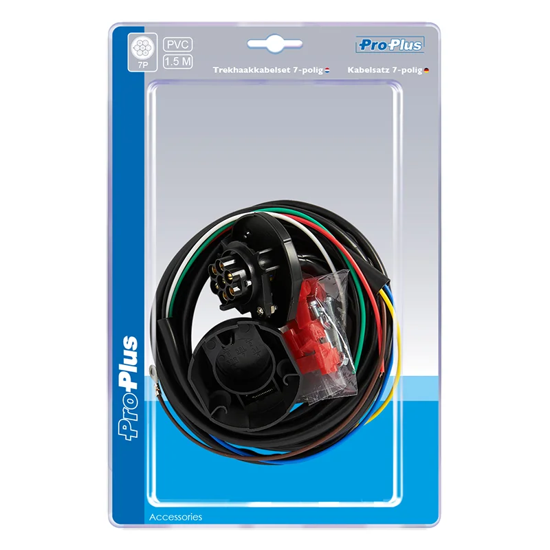 ProPlus Trekhaakkabelset 7-polig PVC + 1,50M kabel in blister