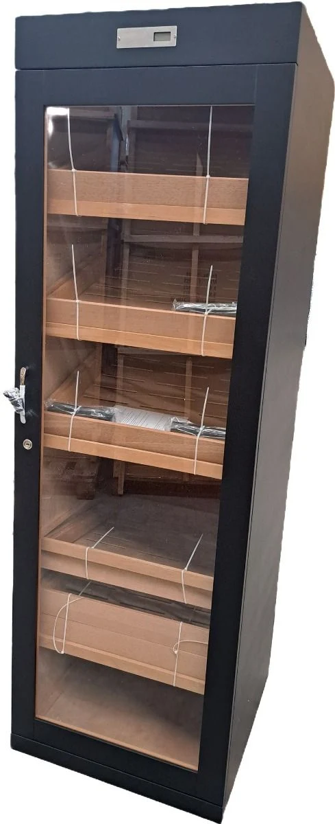 Humidor kabinet groot mat zwart