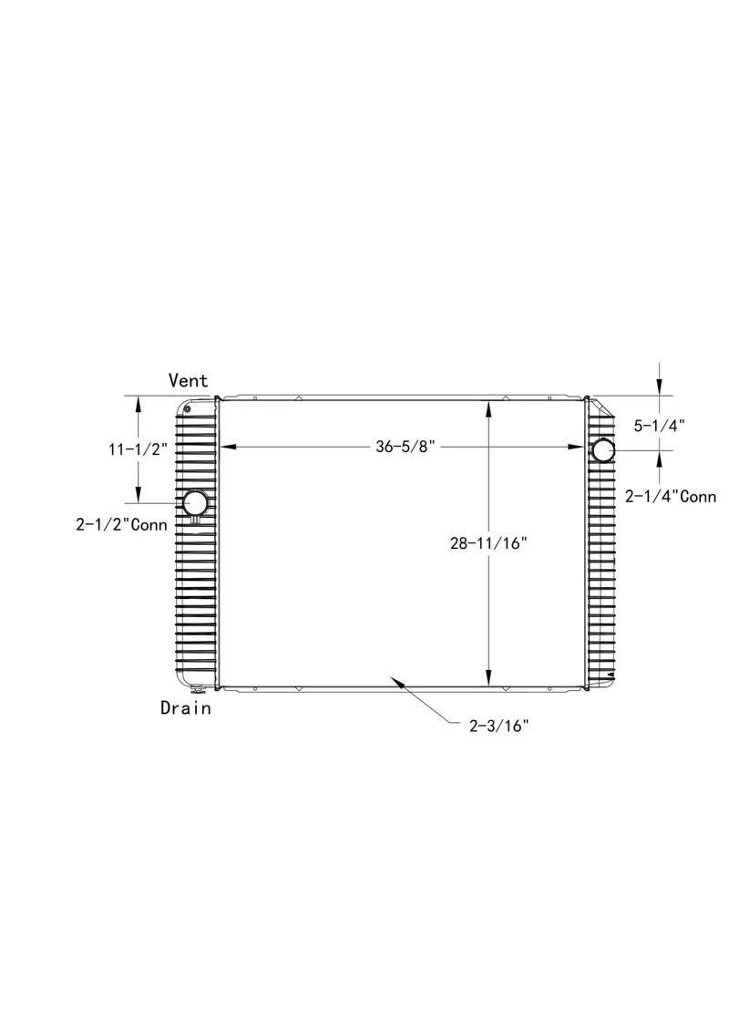 International 4300 Radiator # 603355