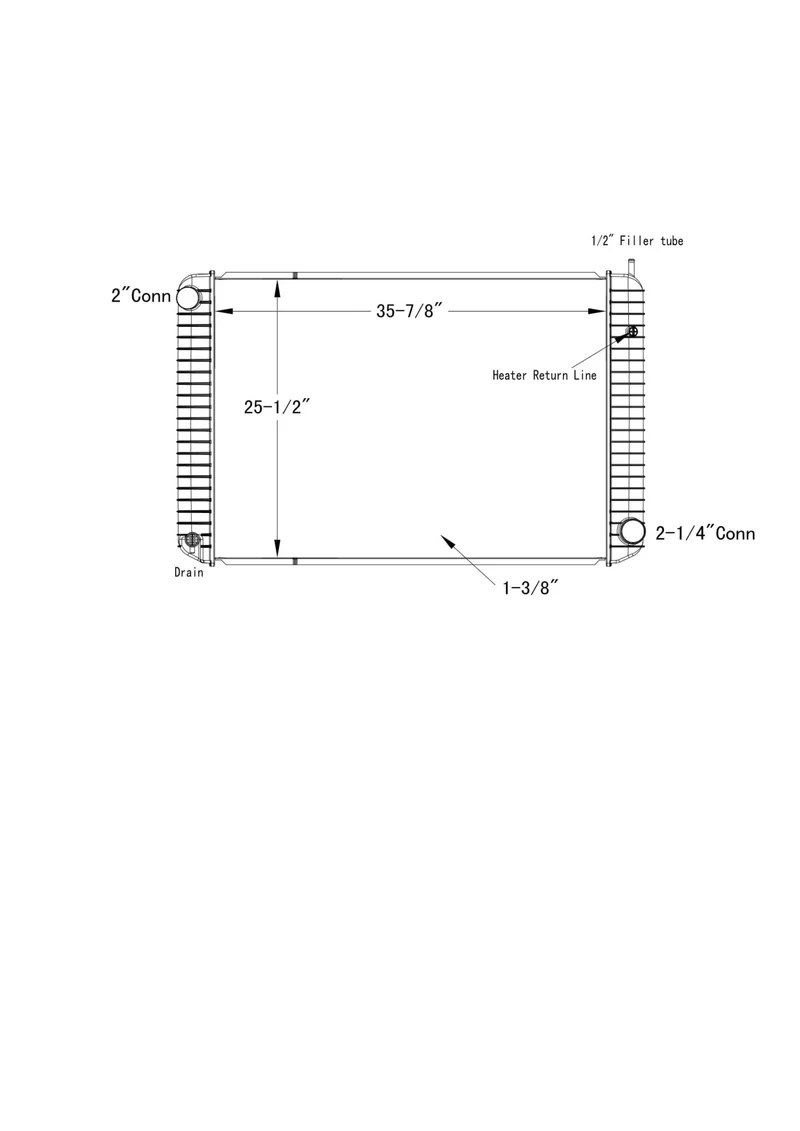 Chevrolet / GMC Kodiak , Topkick Radiator # 602181