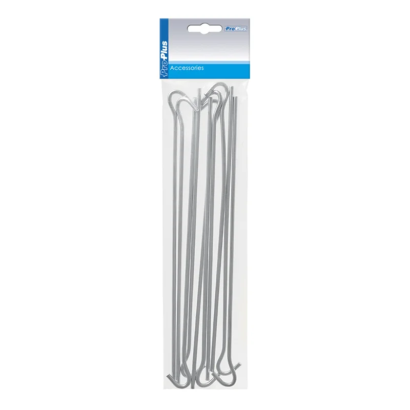 ProPlus Tentharing 30cm metaal met open oog 10 stuks in polybag