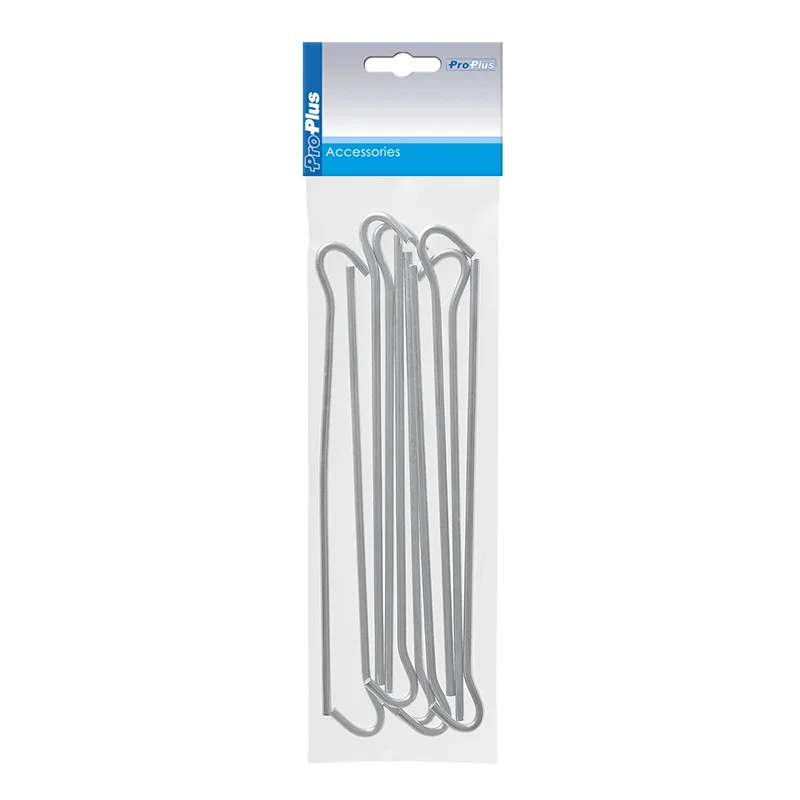 ProPlus Tentharing 22cm metaal met open oog 10 stuks in polybag