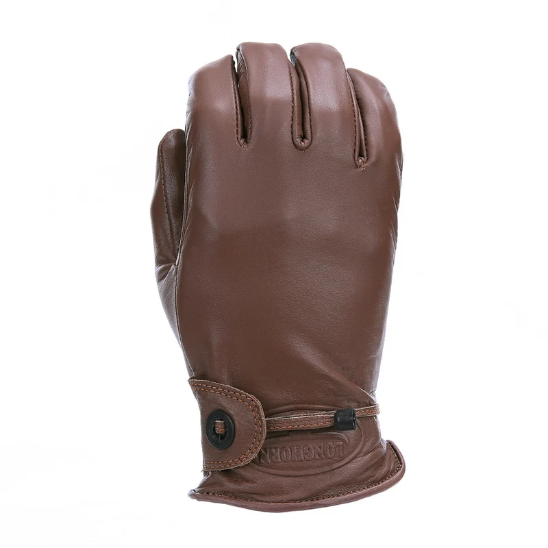 Longhorn Leren Handschoenen - Bruin