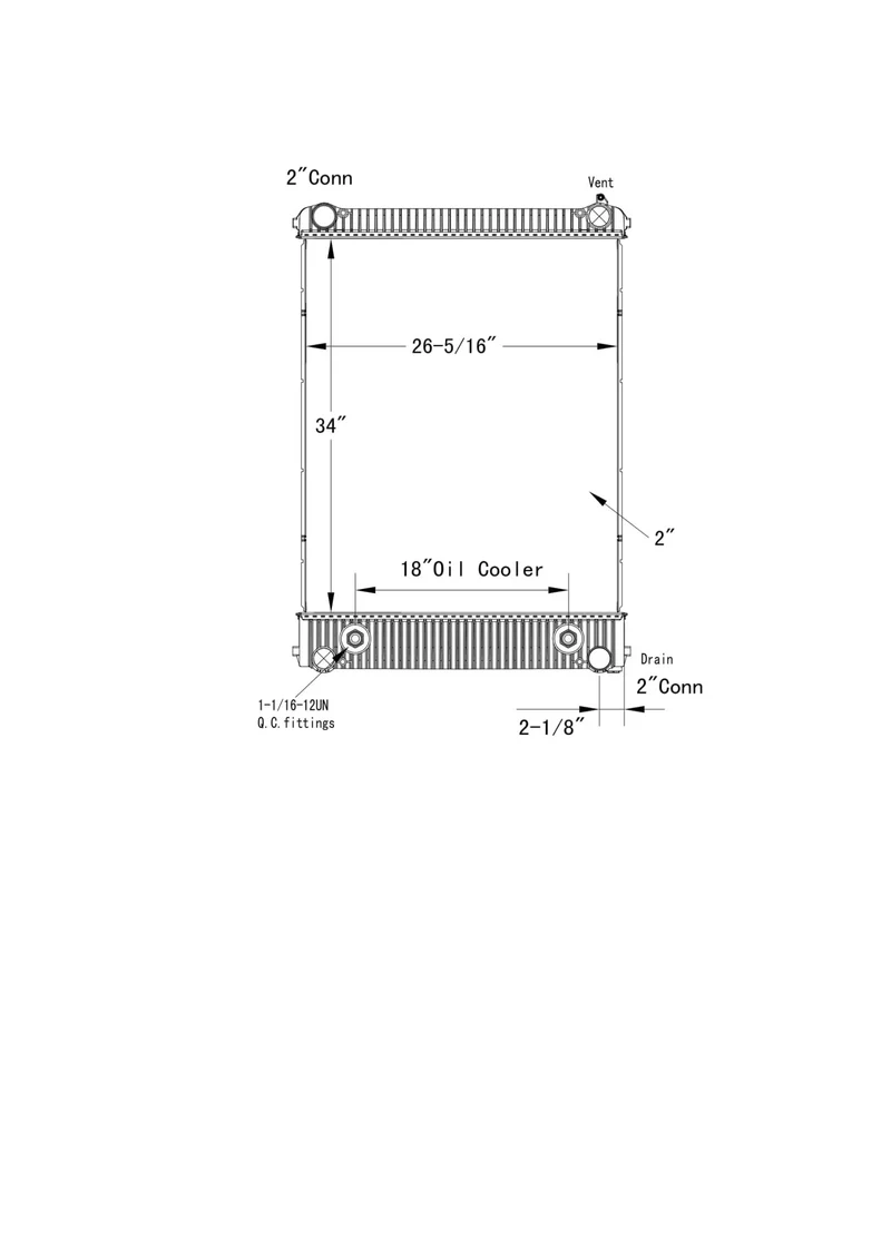 Freightliner M2 Radiator # 601414