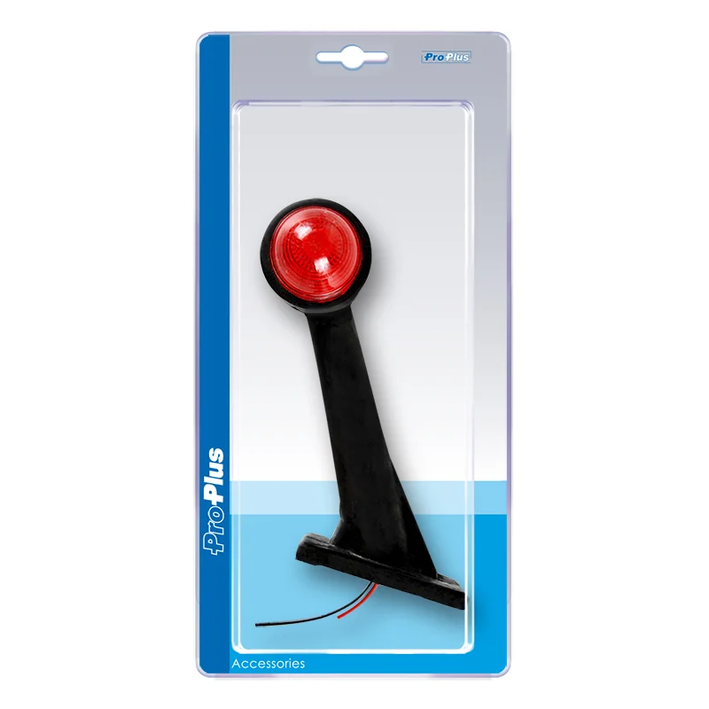 ProPlus Breedtelicht rood/wit 160mm schuin in blister
