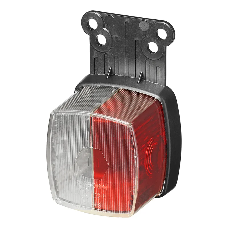ProPlus Breedtelicht rood/wit 66x62mm met reflector op houder