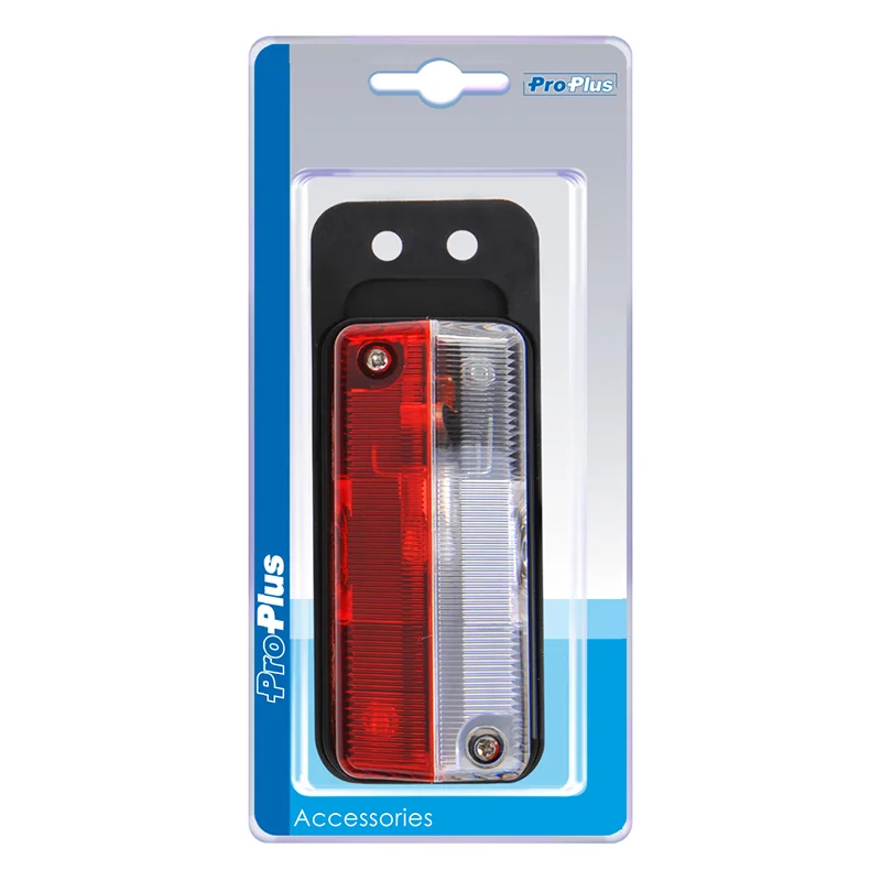 ProPlus Breedtelicht rood/wit 92x42mm op houder in blister