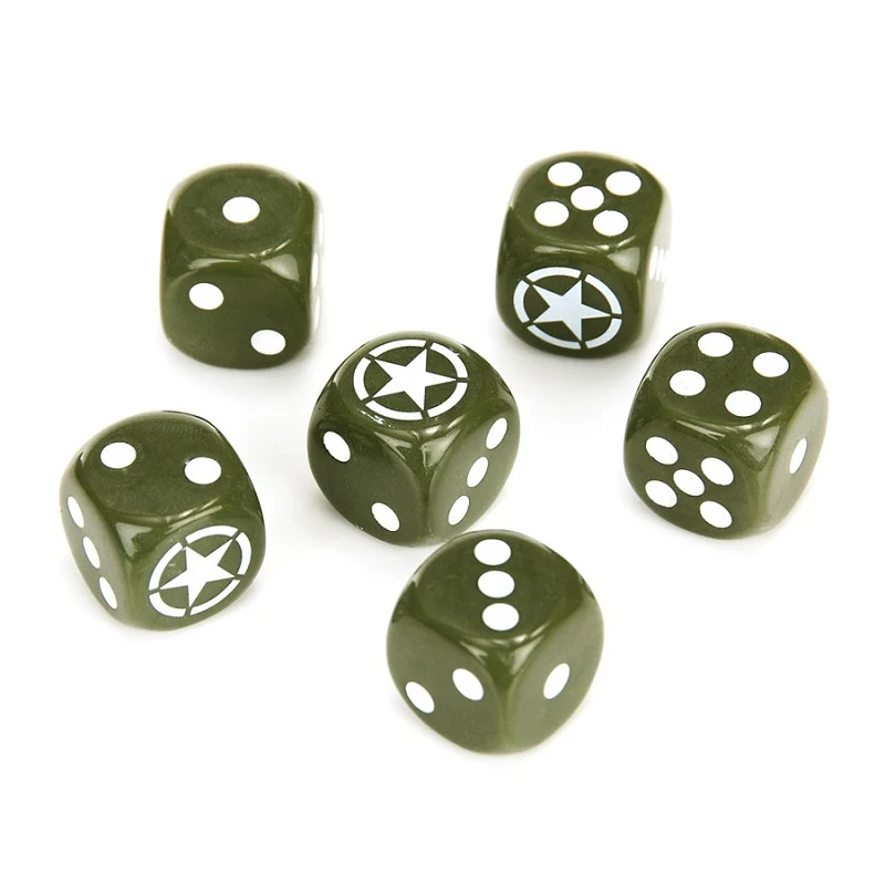 Set militaire dobbelstenen (6 stuks)