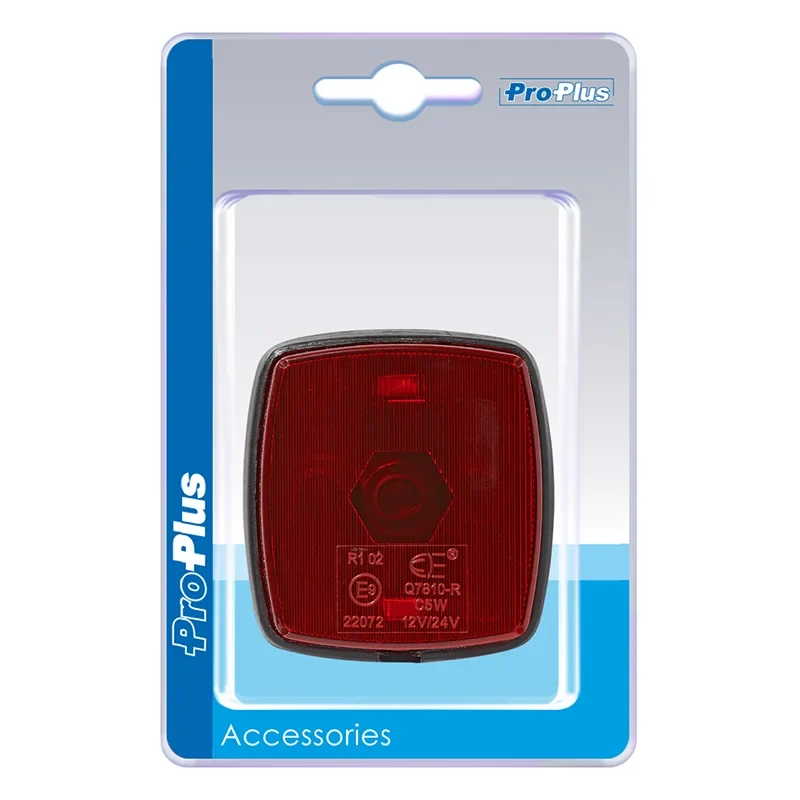 ProPlus Markeringslamp rood 65x60mm PM in blister