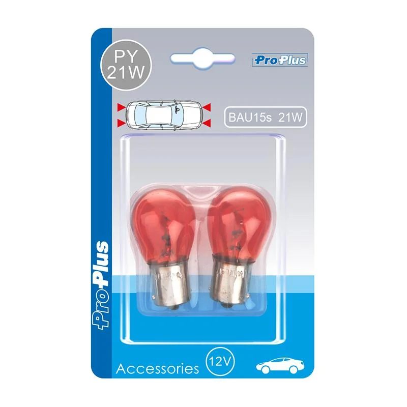 ProPlus Autolamp - Bol Bajonet 12V 21/W - BAU15S - 2 stuks