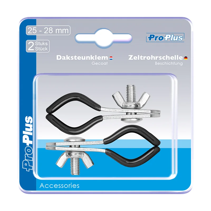 ProPlus Daksteunklem 25-28mm gecoat 2 stuks in blister