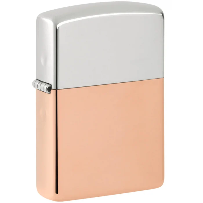 Zippo Special Bimetal Case Lighter – Sterling Silver Lid
