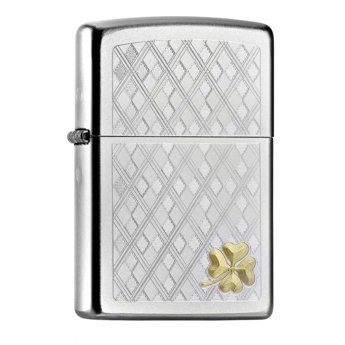 Zippo Designs THIS STUNNING FOUR LEAF CLOVER