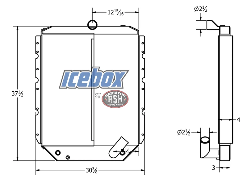 International 4700 Radiator # 603032