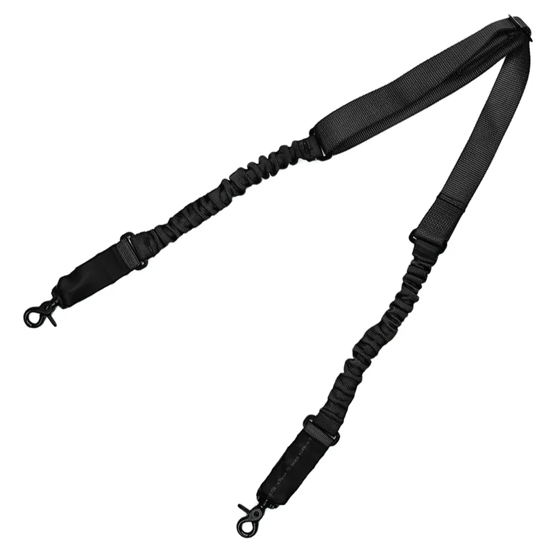 Geweer riem met 2 dempers - Zwart