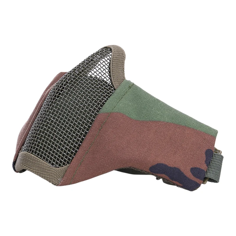 Airsoft face mask nylon/mesh - Woodland