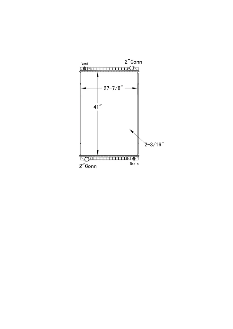 Freightliner Sanatation Truck Radiator # 601224