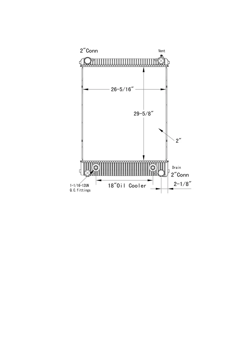 Freightliner M-2 Radiator # 601216