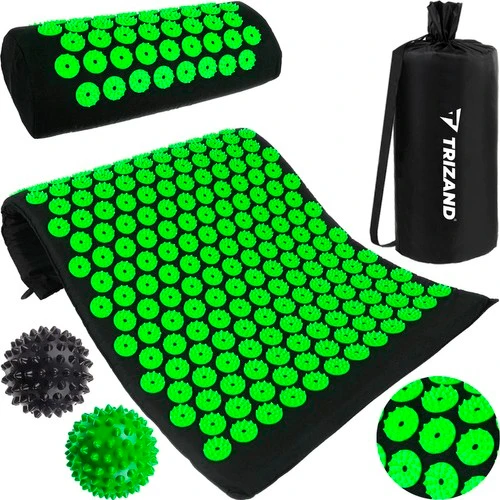 Acupressuur Mat met Spijkerkussen - Inclusief 2 triggerpoint ballen