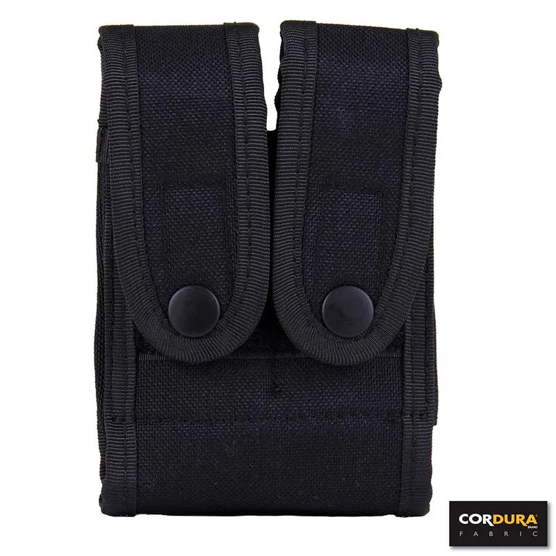 Double magazine holder pouch Cordura DP227 - Zwart