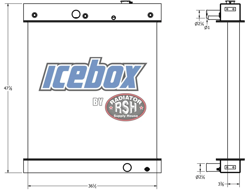 Cummins 855 Pump Engine Radiator # 990022