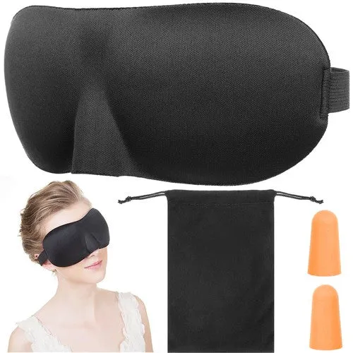 Nachtmasker met bijgeleverde Oordopjes en Opbergzakje