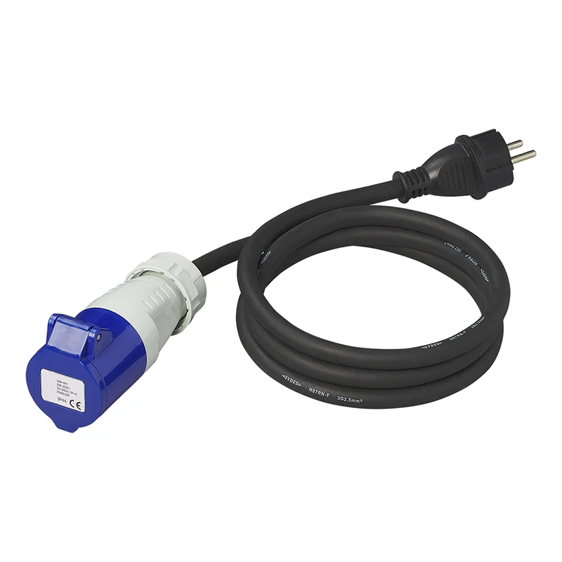ProPlus Verloopkabel 150cm 3x2,5mm² van Schuko stekker naar CEE