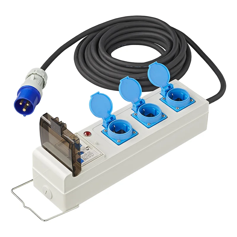 ProPlus Tent-/vouwwagen unit 20M 3x1,5mm² met MCCB en ALS + 2xUSB