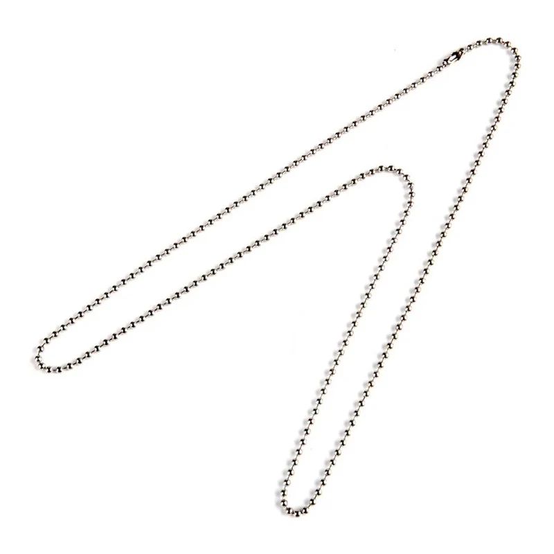 Dog tag ketting lang - Zilver/Chrome