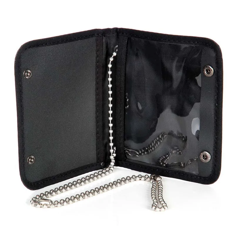 ID-card houder groot m ketting - Zwart