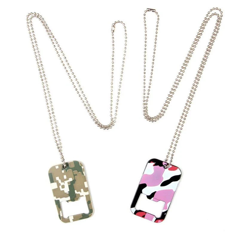 Dog tag/flesopener - Red Hot