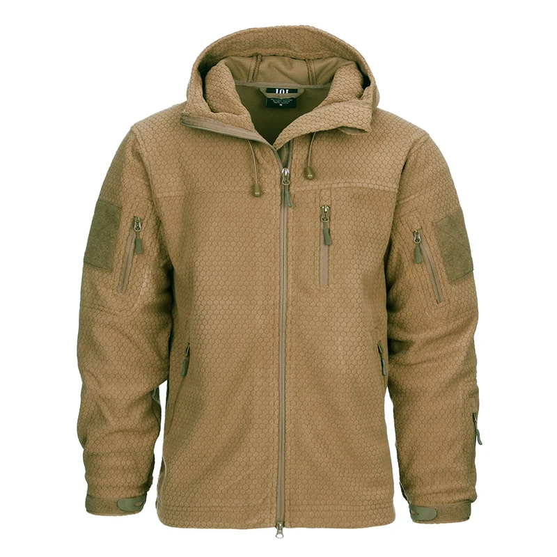 Hexagon Fleece Vest - Coyote