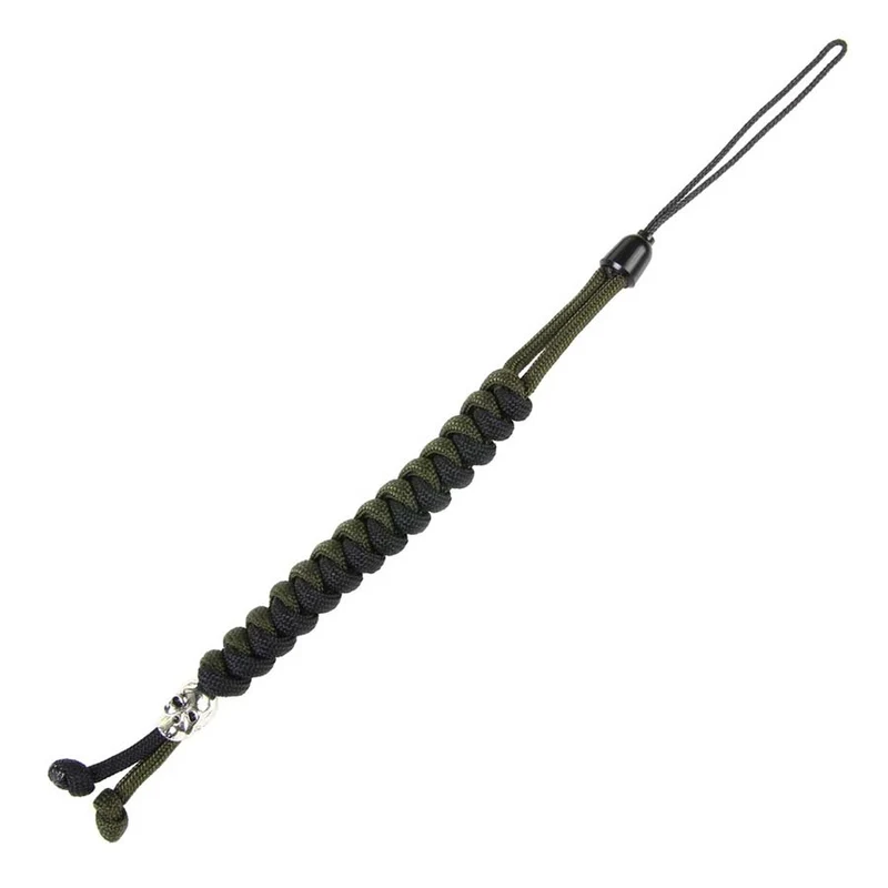 Knife cord with kevlar cord - Zwart/Groen