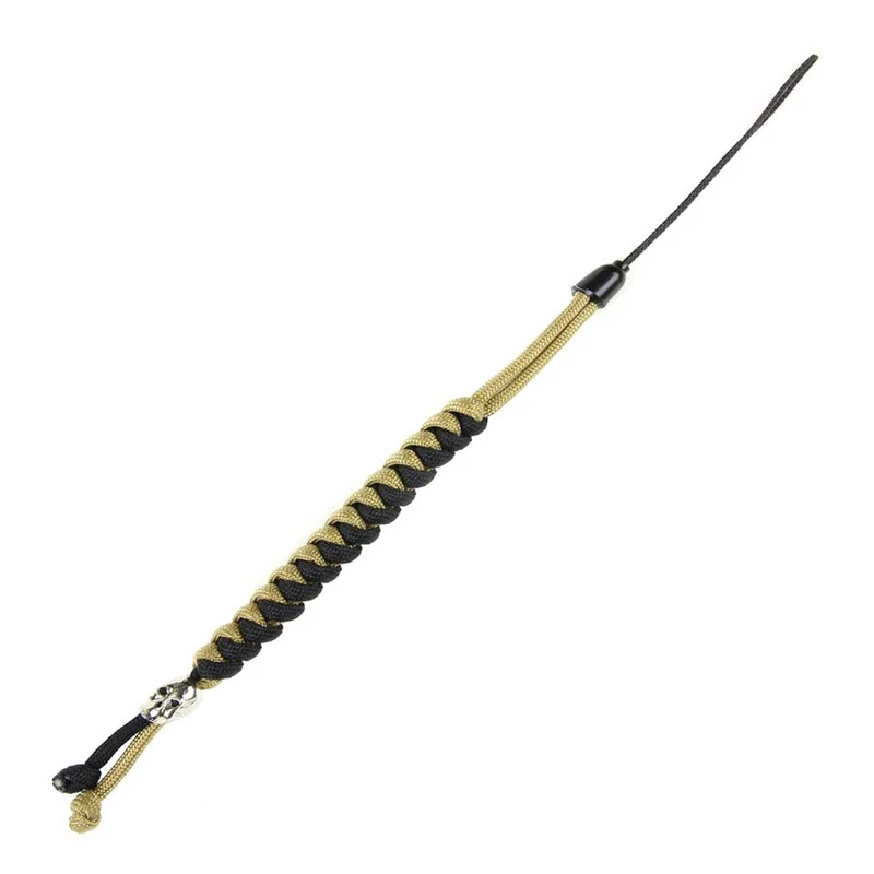 Knife cord with kevlar cord - Zwart/Coyote