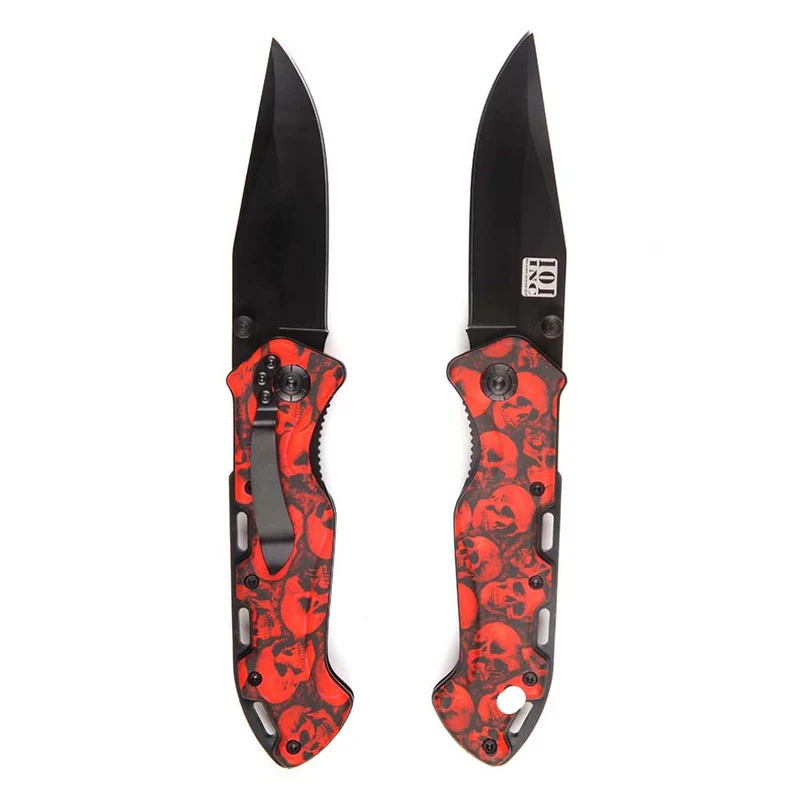 Mes Skull + clip 016948 - Zwart