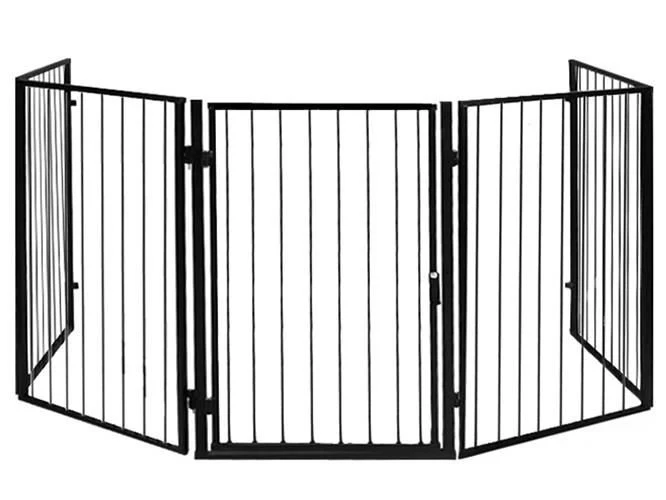 Haardscherm XXL - Veiligheidshek metaal 305 cm