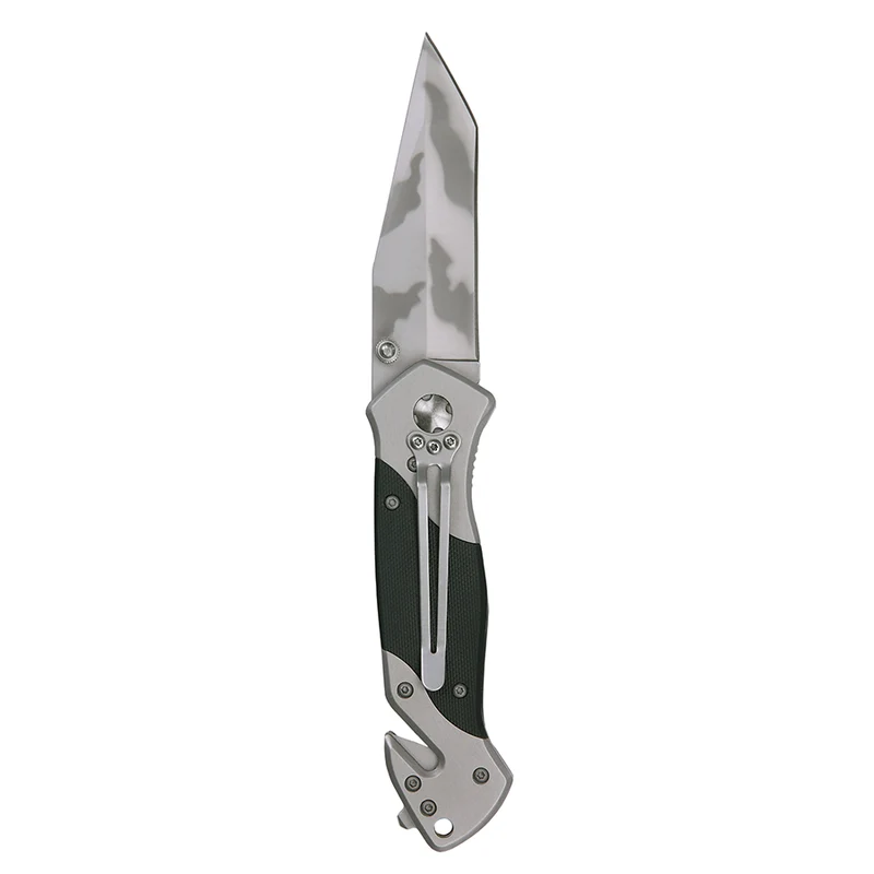 Mes + clip H254G10 - Zwart