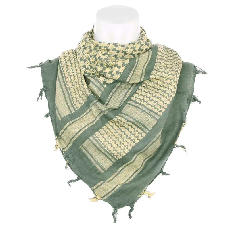 PLO Sjaal - Sage Green/ Beige