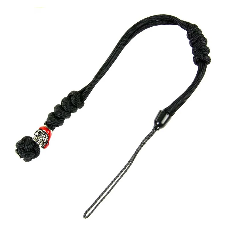 Knife cord with kevlar cord - Zwart